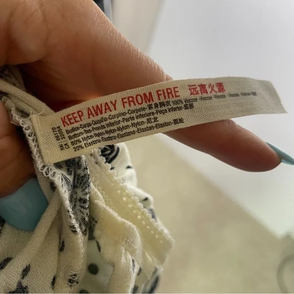 Free People NWT One On One Date Bodysuit in Ivory Black and White Long Sleeve - Picture 12 of 13